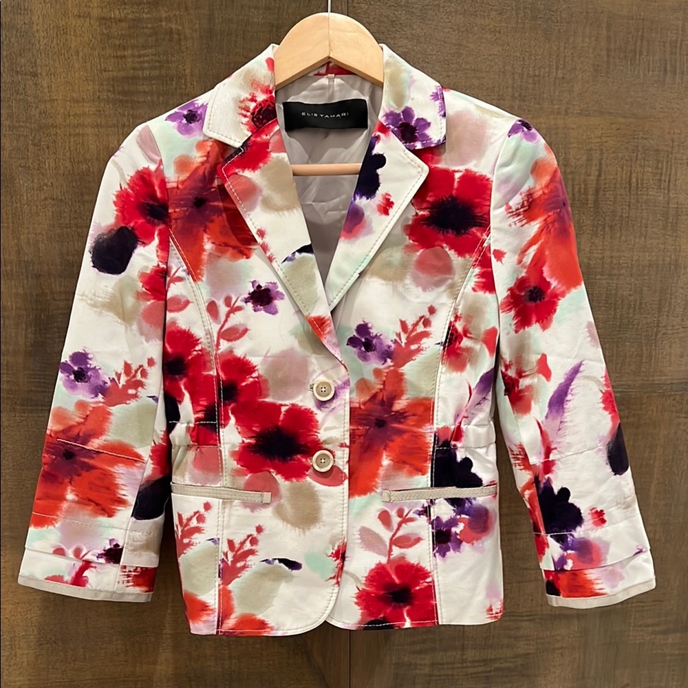 Ellie Tahari Floral Blazer